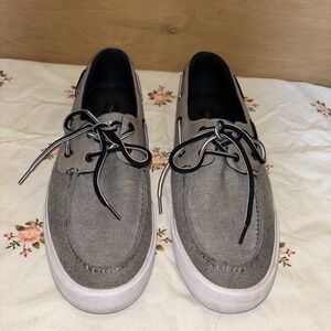 tommy hilfiger boat shoes Gray Size 12  Men's . Great Condition